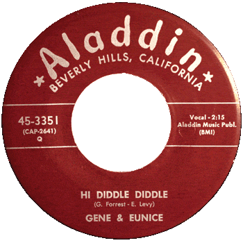 Gene And Eunice - Hi Diddle Diddle Aladdin 45
