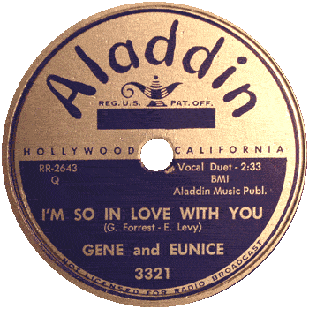 Gene And Eunice -  I'm So In Love With You Aladdin 78