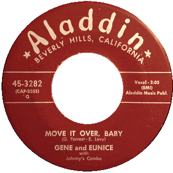 Gene And Eunice - Move It Over Baby Aladdin 45