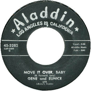 Gene And Eunice - Move It Over Baby Aladdin 45 2nd