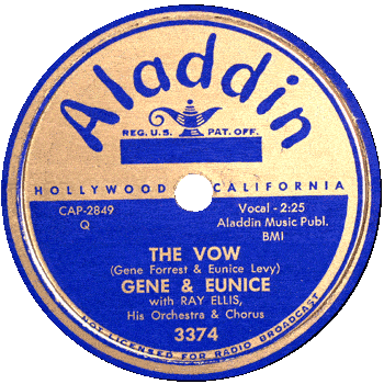 Gene And Eunice - The Vow Aladdin 78