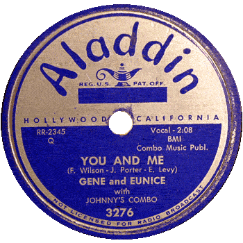 Gene And Eunice - You And Me Aladdin 78