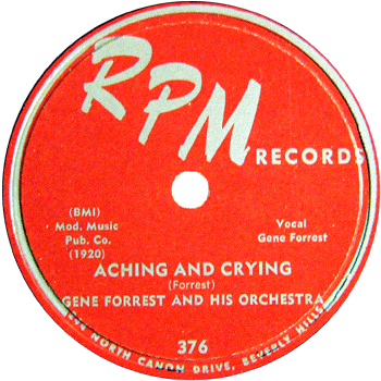 Gene Forrest - Aching And Crying