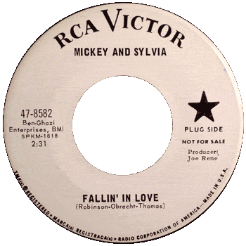Mickey And Sylvia - Fallin In Love RCA promo