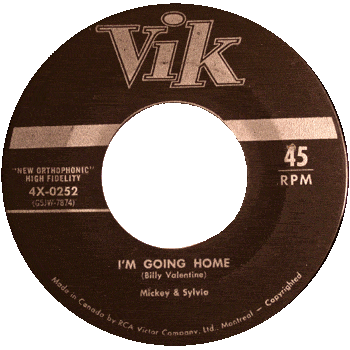 Mickey And Sylvia - I'm Going Home 45 Vik  Canada