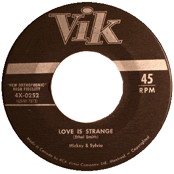 Mickey And Sylvia - Love Is Strange 45 Vik  Canada