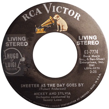 Mickey And Sylvia - Sweeter As The Day Goes By RCA 45 Stereo