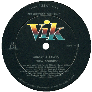 Mickey And Sylvia LP Label 1