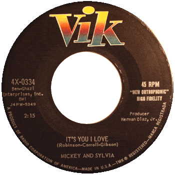 Mickey And Sylvia - It's You I Love Vik 45