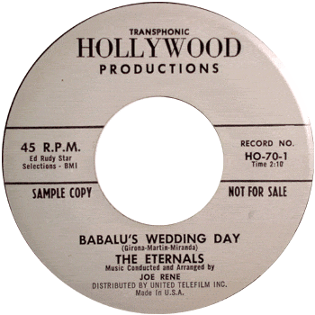 The Eternals - Babalu's Wedding Day Promo