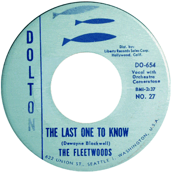 Fleetwoods - Last One To Know 2