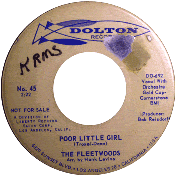 Fleetwoods -Poor Little Girl Promo