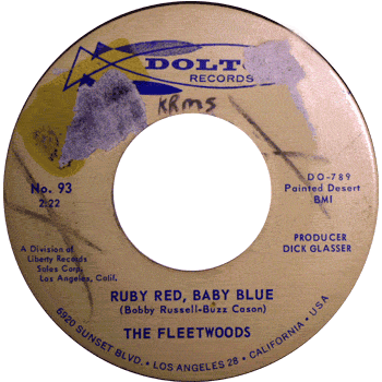 Fleetwoods - Ruby Red Baby Blue Promo