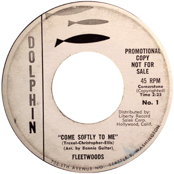 Fleetwoods - Come Softly To Me Dolton Promo