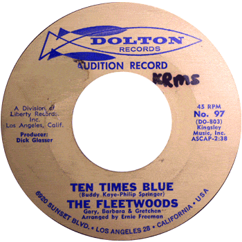 Fleetwoods - Ten Times Blue Promo