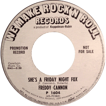 Freddy Cannon - She's A Friday Night Fox Promo