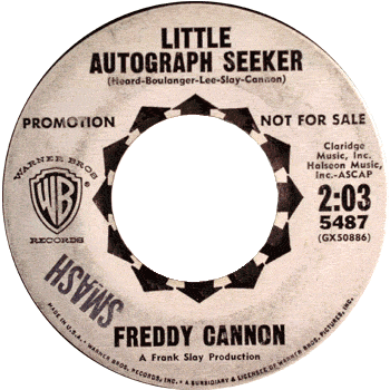 Freddy Cannon - Little Autograph Seeker Promo