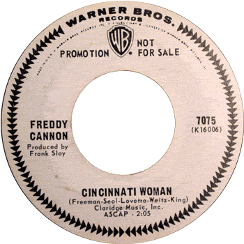 Freddy Cannon - Cincinnati Woman Promo