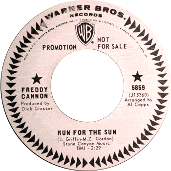Freddy Cannon - Run For The Sun Promo