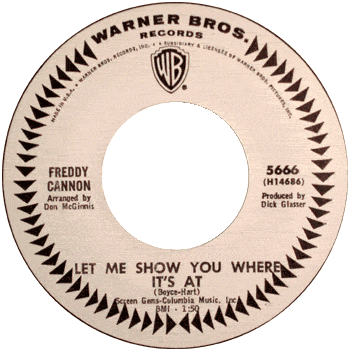 Freddy Cannon - Let Me Show You Where It;s At Promo