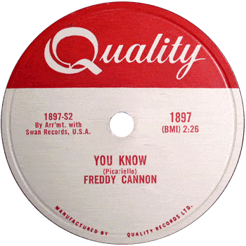 Freddy Cannon - You Know Quality 78