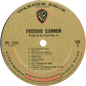 Freddie Cannon - WB Stereo Label 2
