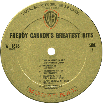 Freddy Cannon - Greatest Hits LP Mono Label 2