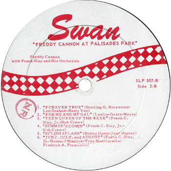 Freddy Cannon - Palisades Park LP Label 2