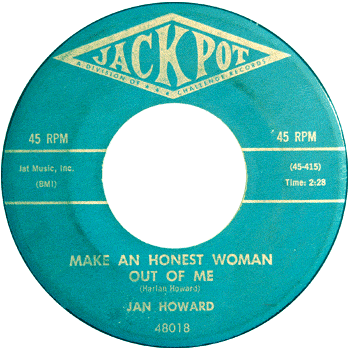 Jan Howard - Make An Honest Woman Out Of Me Stock
