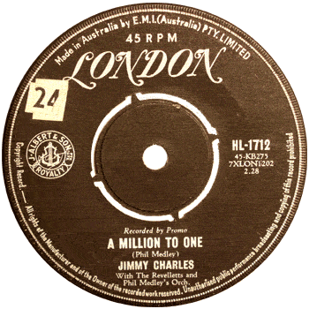 Jimmy Charles - A Million To One London 1