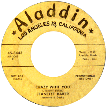 Jeanette Baker - Crazy With You Aladdin Promo