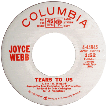 Joyce Webb - Tears To Us