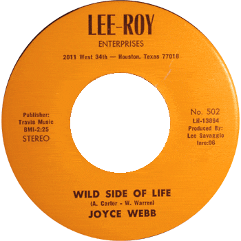 Joyce Webb - Wild Side Of Life