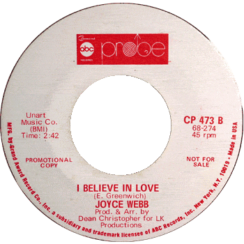 Joyce Webb - Believe In Love
