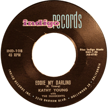 Kathy Young And The Innocents - Eddie My Darling V1 Stock