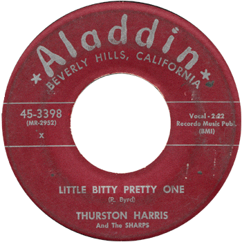 Thurston Harris Little Bitty Pretty One Aladdin Maroon