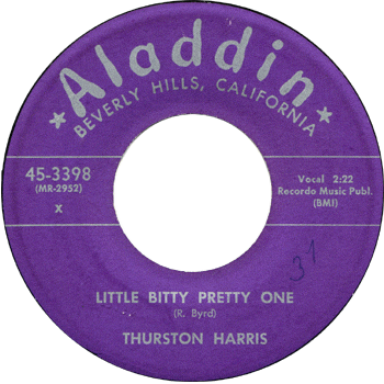 Thurston Harris Little Bitty Pretty One Aladdin Purple