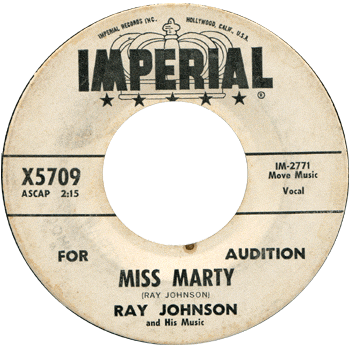 Ray Johnson - Miss Marty Imperial