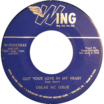 Oscar McLollie - Got Your Love In My Heart Wing 45