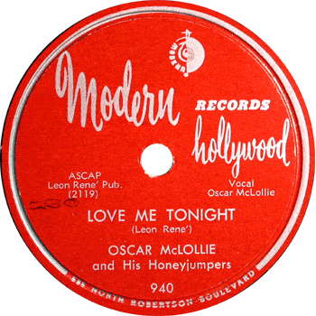 Oscar McLollie -Love Me Tonight Modern 78