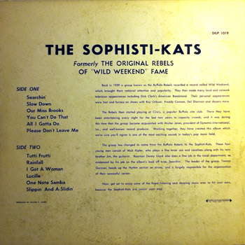 Sophisti-Kats LP Back Cover