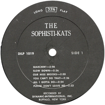 Sophisti-Kats LP Label 1