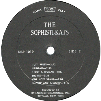 Sophisti-Kats LP Label 2