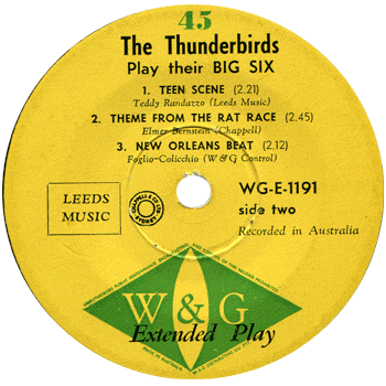 Thunderbirds EP Label 2
