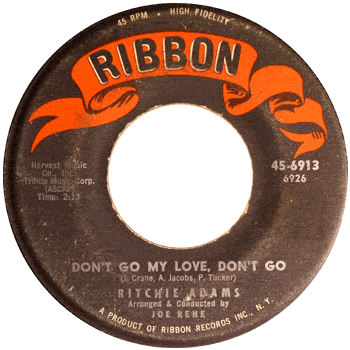 Ritchie Adams - Don't Go My Love Ribbon
