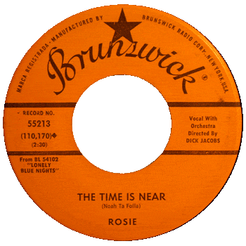 Rosie And The Originals -  The Time Is Near Brunswick Stock
