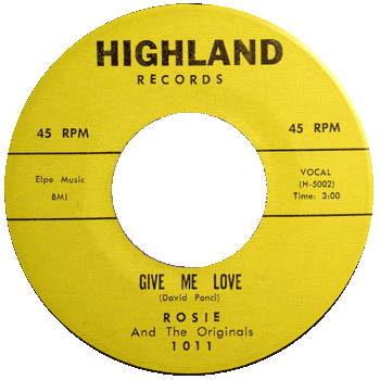 Rosie And The Ortiginals -  Give Me Love Yellow