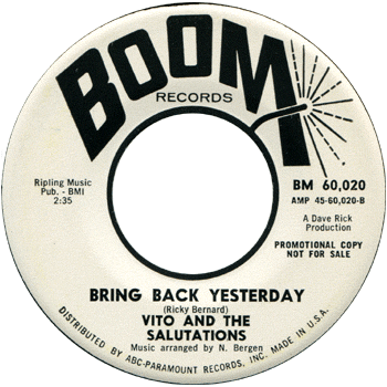 Vito And The Salutations - Bring Back Yesterday