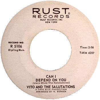 Vito And The Salutations - Can I Depend On You