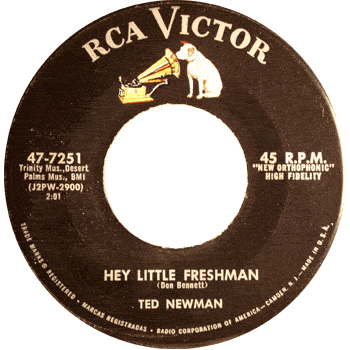 Ted Newman - Hey Little Freshman RCA